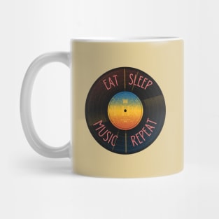 Vintage music vinyl record Mug